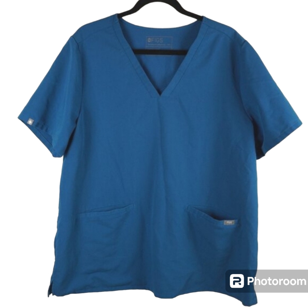FIGS Technical Collection Teal Short Sleeve Top Size XXL‎